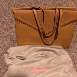 Leather Tan Isaac Mizrahi Purse